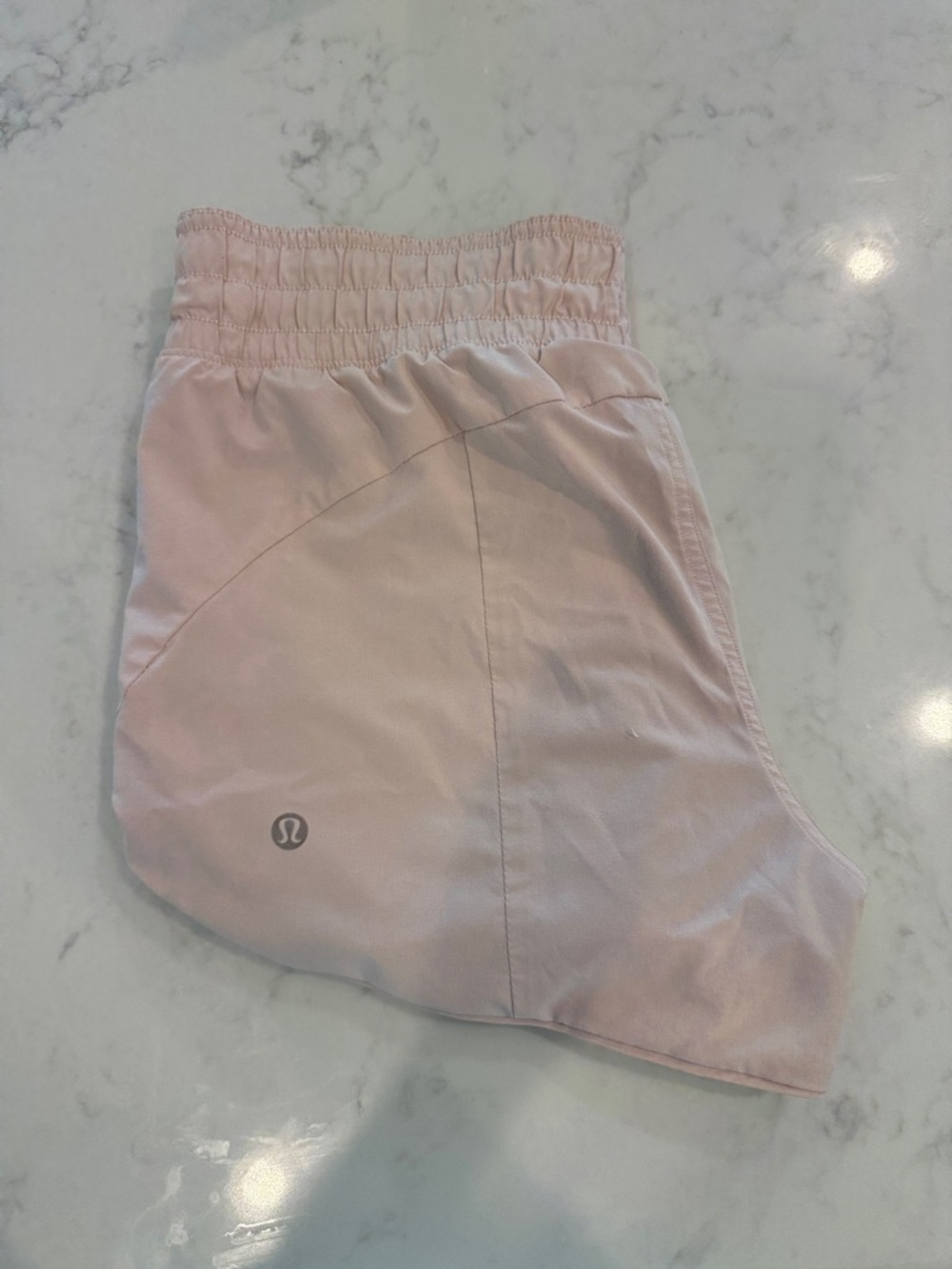 lululemon athletica REVERSIBLE Light Pink Athletic Running Shorts